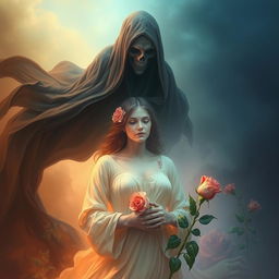 An evocative representation of Life, Love, and Death personified