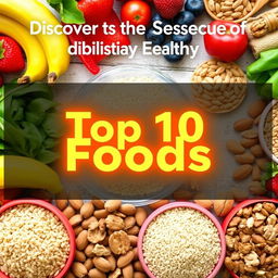 YouTube thumbnail for a video titled 'Discover the Secrets of Healthy Eating! The 10 Most Nutritious Foods