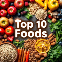 YouTube thumbnail for a video titled 'Discover the Secrets of Healthy Eating! The 10 Most Nutritious Foods