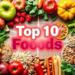 YouTube thumbnail for a video titled 'Discover the Secrets of Healthy Eating! The 10 Most Nutritious Foods