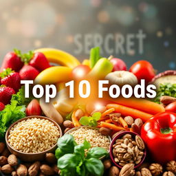 YouTube thumbnail for a video titled 'Discover the Secrets of Healthy Eating! The 10 Most Nutritious Foods