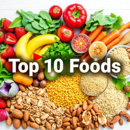 YouTube thumbnail for a video titled 'Discover the Secrets of Healthy Eating! The 10 Most Nutritious Foods