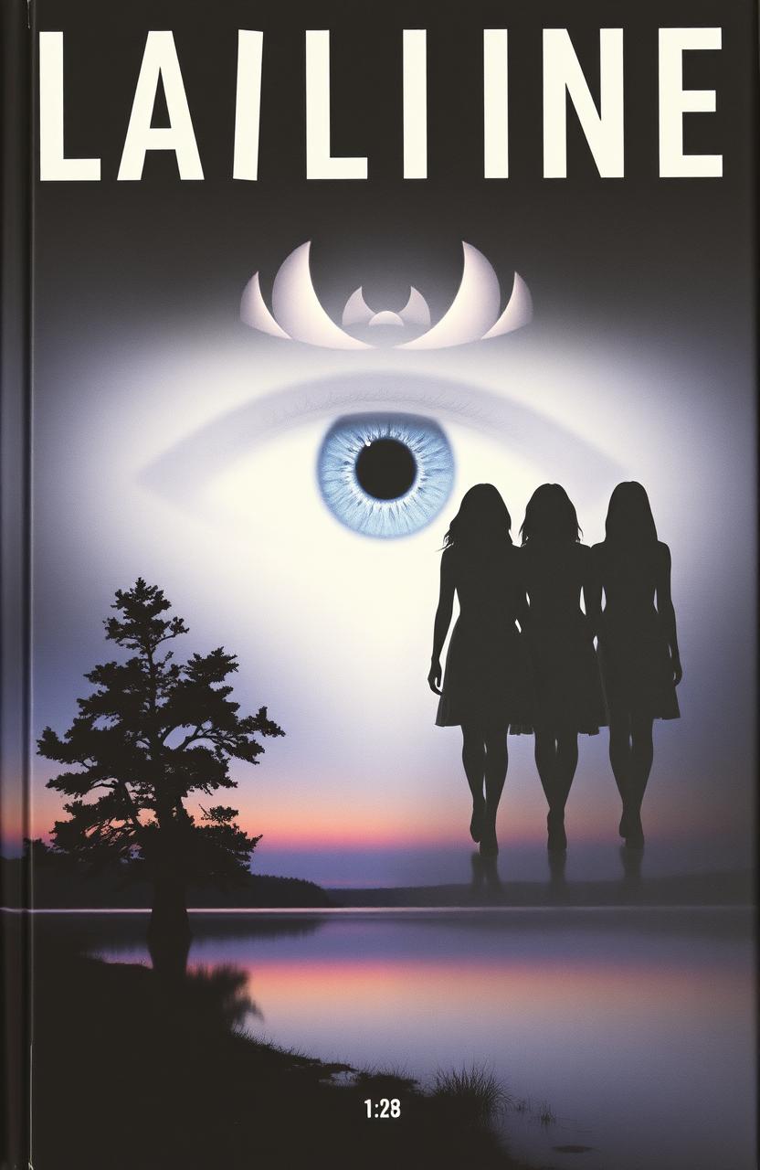 A striking book cover featuring a large eye at the center, encapsulated within the silhouettes of three women