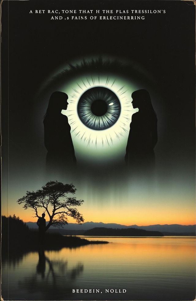 A striking book cover featuring a large eye at the center, encapsulated within the silhouettes of three women