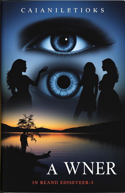 A striking book cover featuring a large eye at the center, encapsulated within the silhouettes of three women