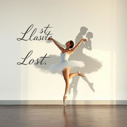 A ballerina dancing solo with grace and poise, her movements embodying elegance and emotion