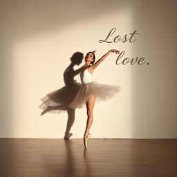 A solo ballerina dancing gracefully, her posture elegant and emotive, capturing the beauty of her art