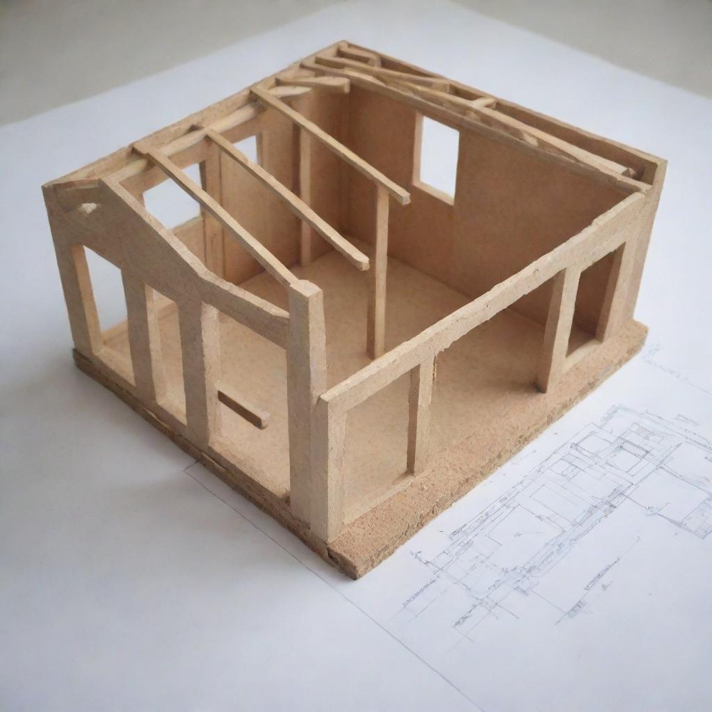 Plano de construcción de una Casa pequeña