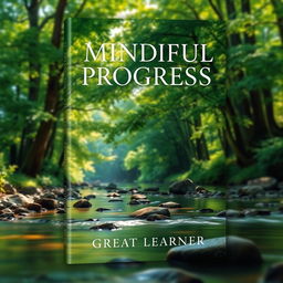 A beautiful book cover design for 'Mindful Progress' by Great Learner