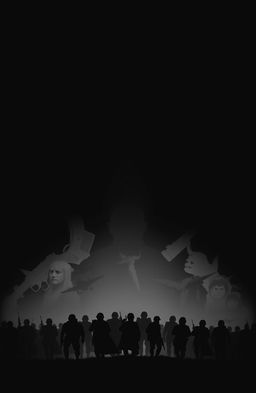 A striking book cover design featuring a solid black background