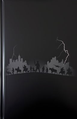 A striking book cover with a solid black background