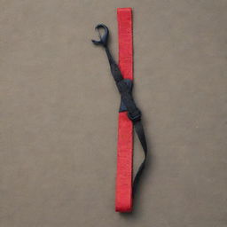 A sturdy and reliable tie-down strap with strong hooks at each end