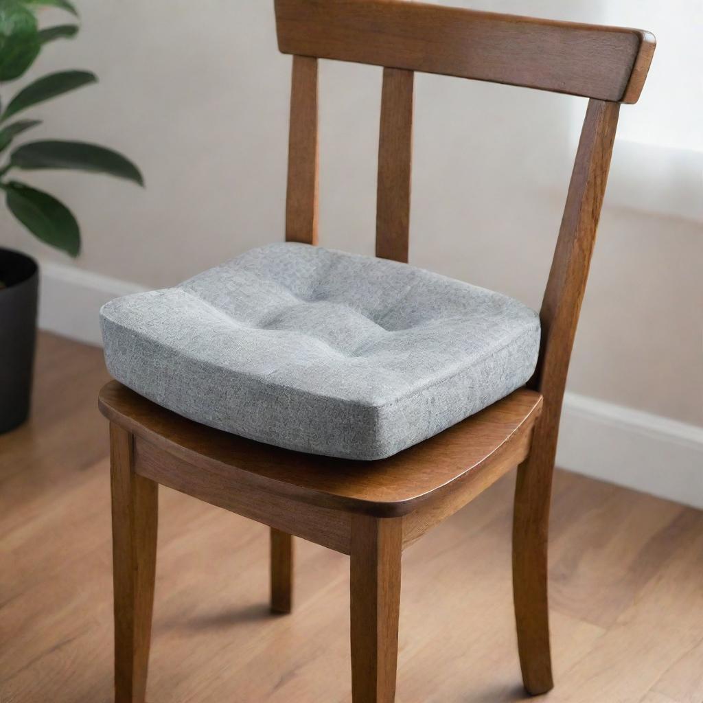 A standalone, ultra-comfortable foam dining chair cushion