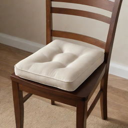 A flatter, yet comfortable foam dining chair cushion