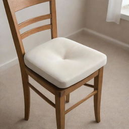 A thin and flat foam dining chair cushion