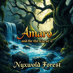 A stunning illustration of 'Amaro and the Curse of Nyxwold Forest'