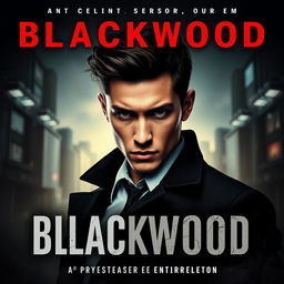 A captivating image styled as a spy thriller, featuring a young man as the central character exuding a strong, enigmatic presence that reflects his role as a spy