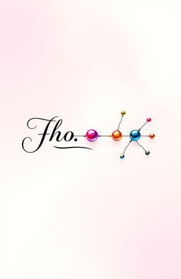 A detailed and visually striking representation of a chemical formula layout