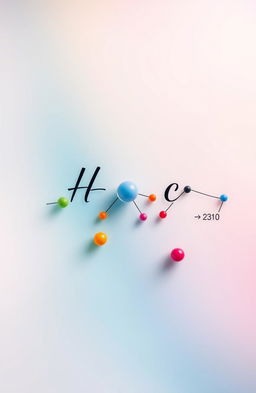 A detailed and visually striking representation of a chemical formula layout