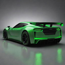 A sports car based on the design elements of a Nvidia 1070 graphics card