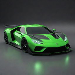 A sports car based on the design elements of a Nvidia 1070 graphics card