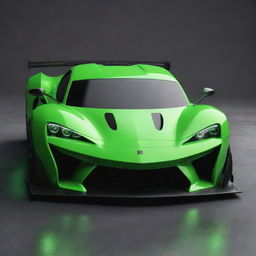 A sports car based on the design elements of a Nvidia 1070 graphics card