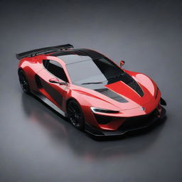 A sports car inspired by the design elements of an AMD graphics card