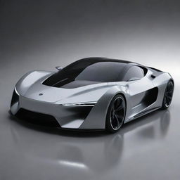 Visualize a futuristic sports car conceptualized from Nvidia 4090 graphic card design