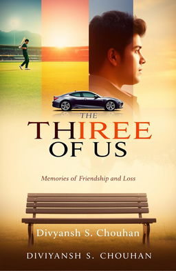 A book cover design for "The Three of Us"