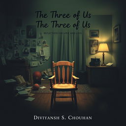 A book cover design for "The Three of Us"