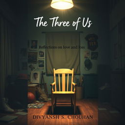 A book cover design for "The Three of Us"
