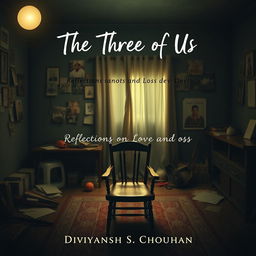 A book cover design for "The Three of Us"
