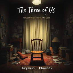 A book cover design for "The Three of Us"