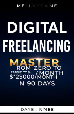 A striking digital graphic for a freelance mastery course