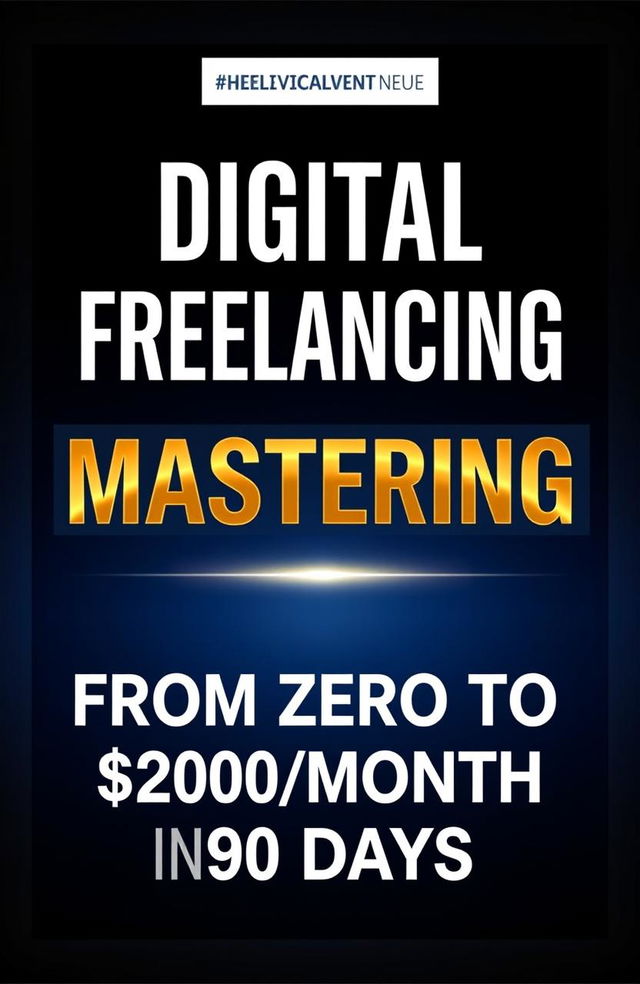 A striking digital graphic for a freelance mastery course