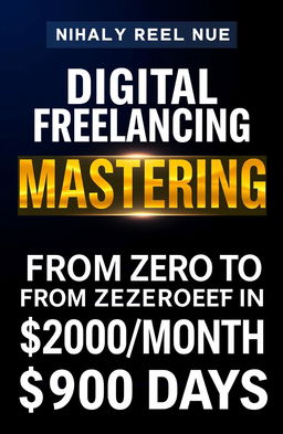 A striking digital graphic for a freelance mastery course