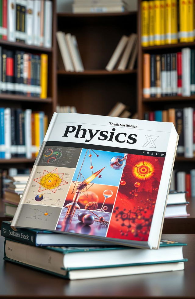 A beautifully designed textbook on physics, featuring sections on thermodynamics, optics, and gas theory