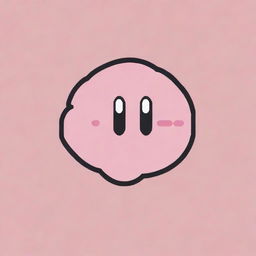 Generate another piece of pixel art, but this time make Kirby bigger and more visible, ensuring his iconic design stands out beautifully