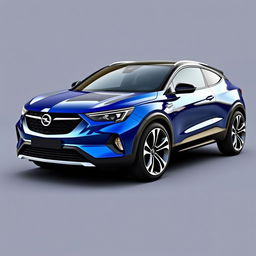 An Opel coupe-SUV named 'Mistral', designed stylishly with a Vizor nose design, inspired by the Peugeot e-3008 and built on the STLA Medium platform