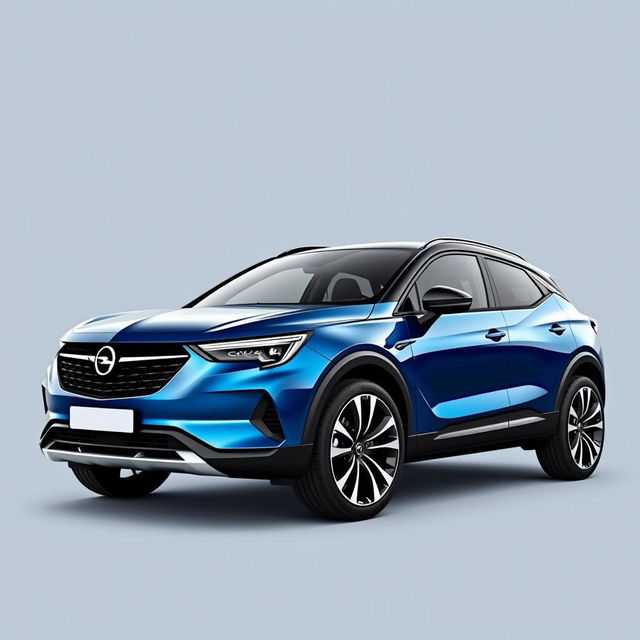 An Opel coupe-SUV named 'Mistral', designed stylishly with a Vizor nose design, inspired by the Peugeot e-3008 and built on the STLA Medium platform