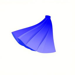A stylish silhouette of a line skirt, featuring a smooth and flowing design