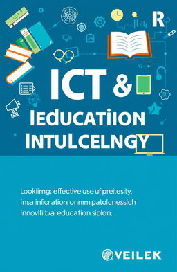 A visually appealing book cover for a publication on the effective use of Information Communication Technology (ICT) and Artificial Intelligence (AI) in the education sector