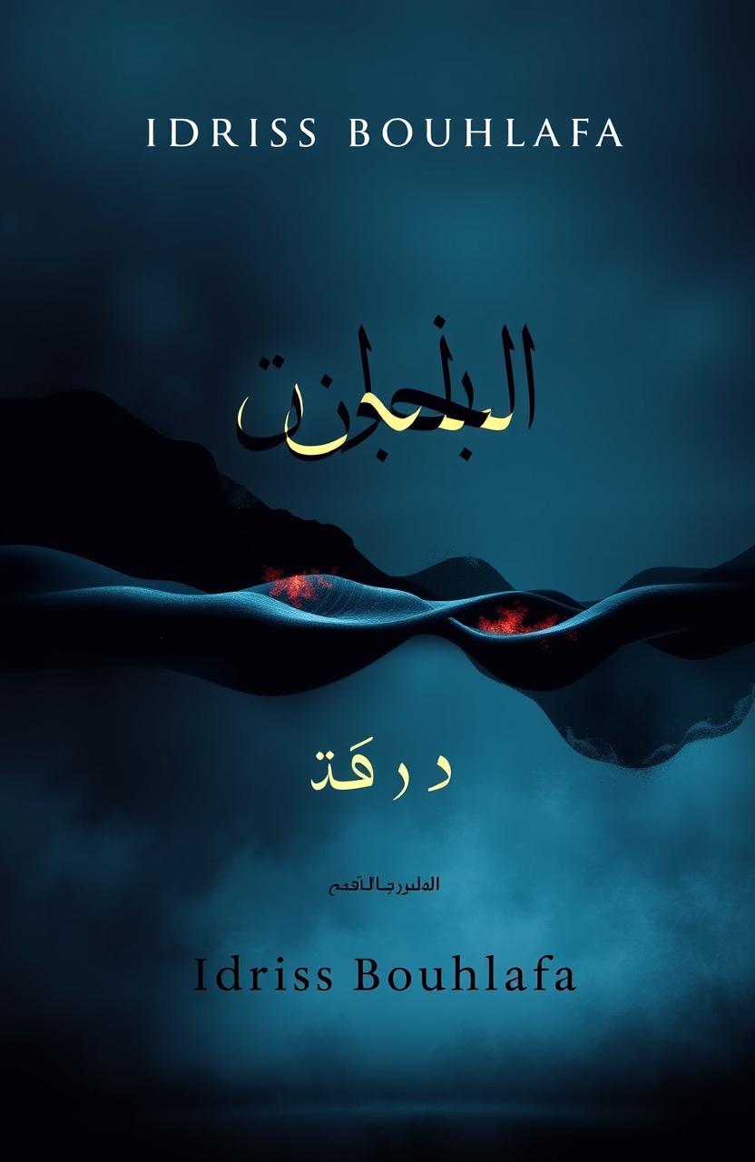 A book cover for the novel titled 'صراخ الصمت' (The Scream of Silence) by Idriss Bouhlafa