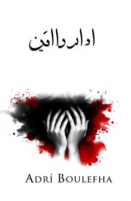 The cover design for the book titled 'صراخ الصمت' (The Screaming Silence) by the author ادري بولحفة (Adri Boulefha)