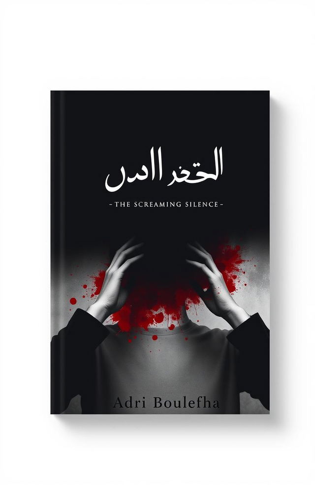 The cover design for the book titled 'صراخ الصمت' (The Screaming Silence) by the author ادري بولحفة (Adri Boulefha)