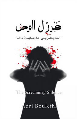 The cover design for the book titled 'صراخ الصمت' (The Screaming Silence) by the author ادري بولحفة (Adri Boulefha)