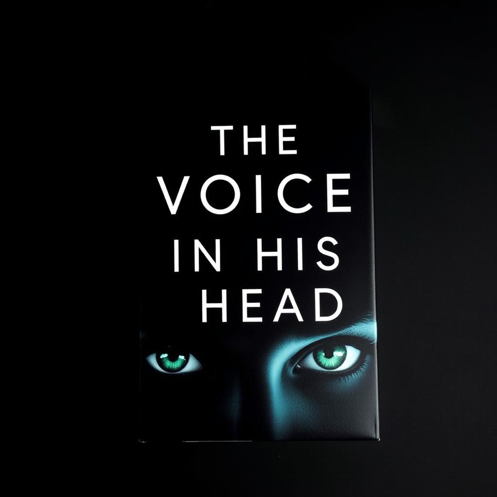 A captivating book cover featuring the title 'The Voice in His Head' prominently displayed