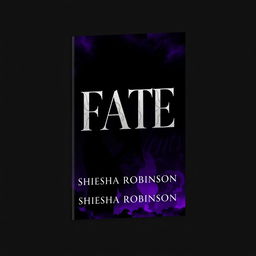 A striking book cover design featuring a black and purple color scheme that embodies the themes of love and danger