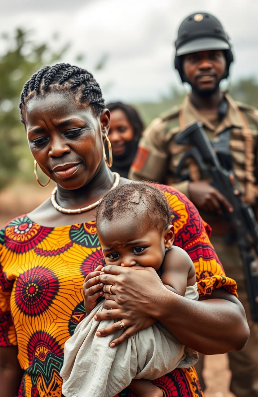 A powerful image capturing two sides of emotion involving a Black woman