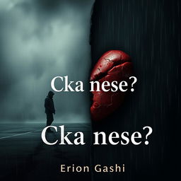 A powerful book cover for the title 'Cka nese?' by author Erion Gashi